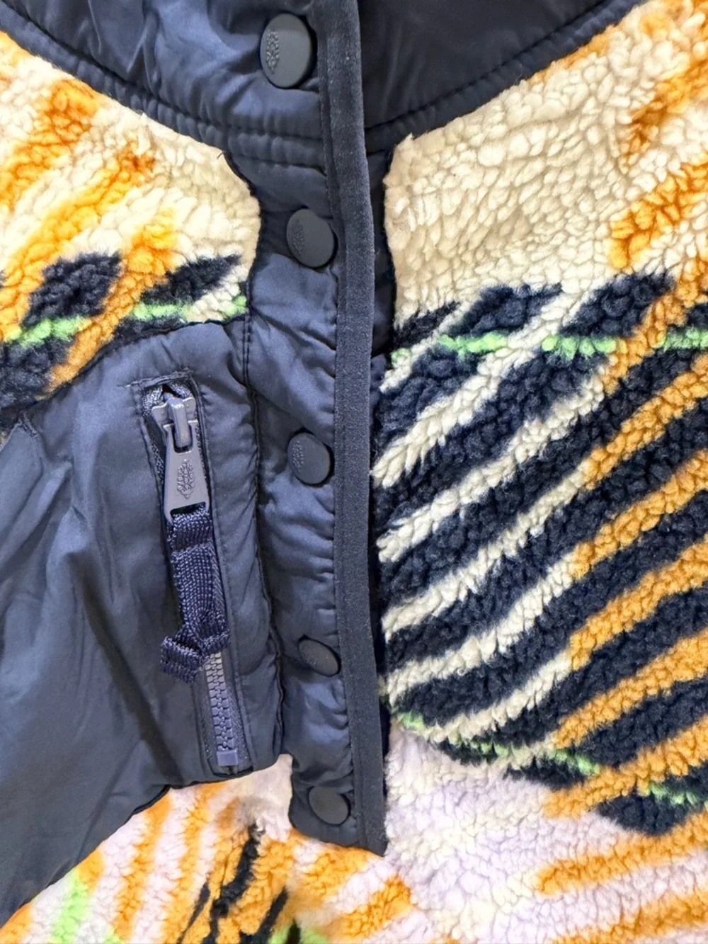 FP Movement by Free People Hit the Slopes Printed Sherpa Jacket - Picture 6 of 7